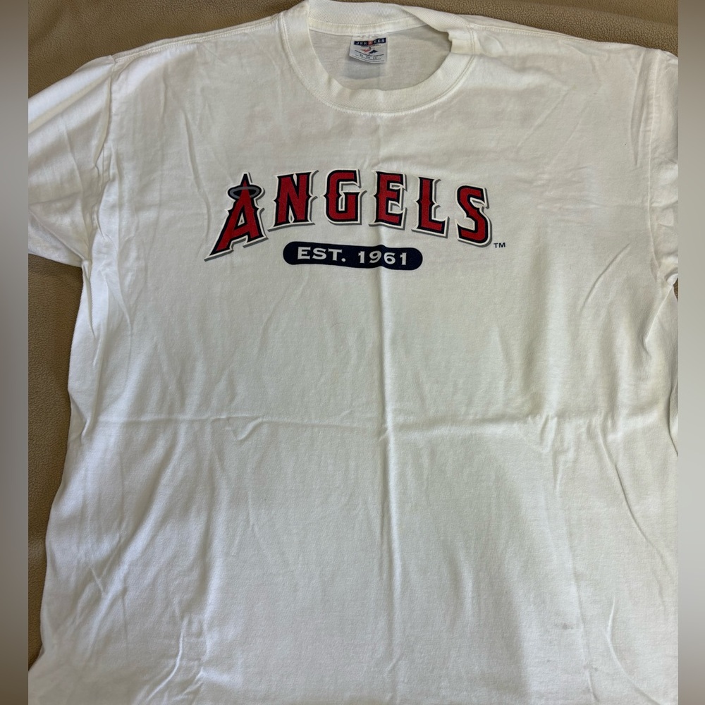 ANAHEIM ANGELS Unisex Tee Shirt - Established 1961 - XL - MLB ESPN TOSHIBA